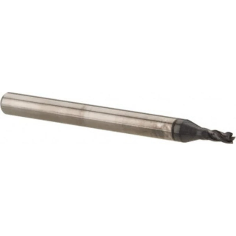 OSG 1/16, 1/8 LOC, 1/8 Shank Diam, 1-1/2 OAL, 4 Flute, Solid Carbide Square End Mill Single End, TiAlN Finish, Spiral...